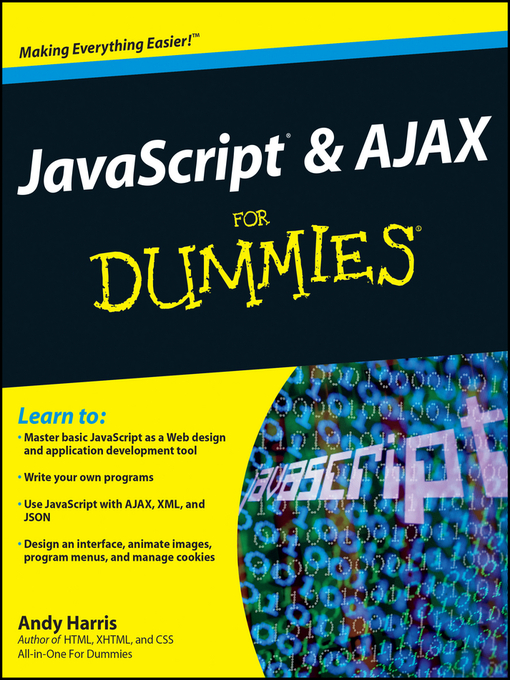 Title details for JavaScript and AJAX For Dummies by Andy Harris - Available